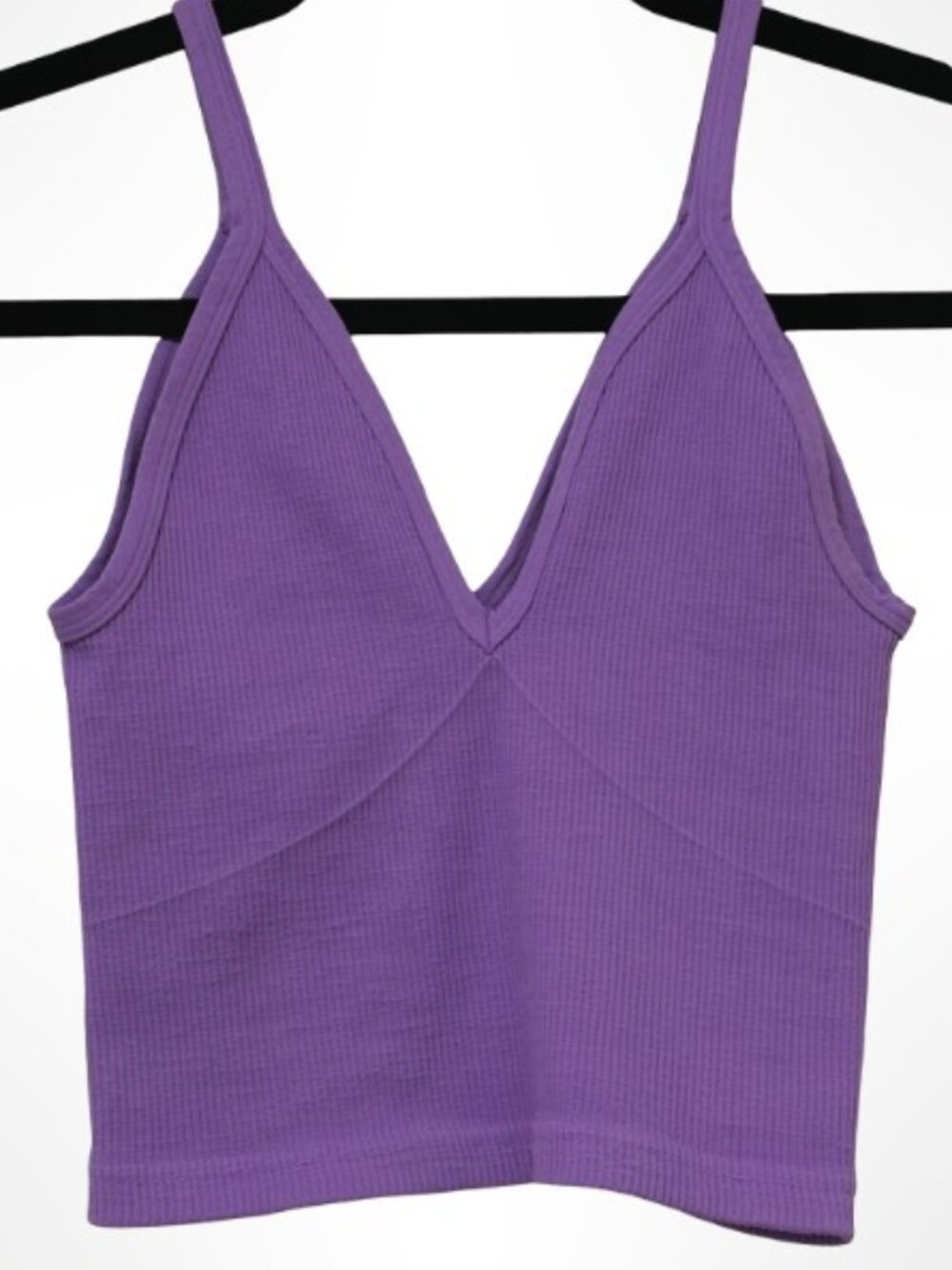FP MOVEMENT BY FREE PEOPLE Happiness Runs V-Neck Crop Tank Purple Size XS/S